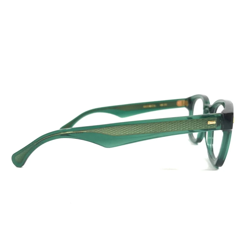 Alfred Kerbs Eyeglasses Frames AMERICA GR Clear Green Square Full Rim 48-24-140